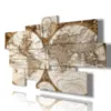 quadri mappamondo antico in stile vintage