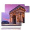 paintings with photos paris today arc de triomphe - version: 6 pannelli 122x96cm