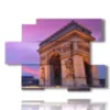 tableaux avec photos paris aujourd hui arc de triomphe - version: 6 pannelli 129x94cm