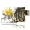 tableau avec des photos de paris de jour dans les rues de la ville - version: 7 pannelli 157x90cm