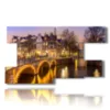 bild mit fotos amsterdam bei nacht - version: 9 pannelli 177x101cm