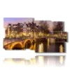 bild mit fotos amsterdam bei nacht - version: 10 pannelli 183x100cm