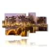 bild mit fotos amsterdam bei nacht - version: 8 pannelli 184x100cm