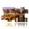 bild mit fotos amsterdam bei nacht - version: 10 pannelli 186x105cm