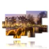 tableau avec photos amsterdam la nuit - version: 10 pannelli 186x115cm