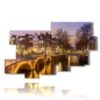 cuadro con foto amsterdam de noche - version: 10 pannelli 188x117cm
