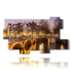 tableau avec photos amsterdam la nuit - version: 10 pannelli 190x110cm