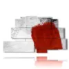 moderne schwarz weiss rote bilder - version: 9 pannelli 173x103cm