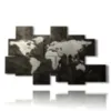 painting abstract world map - version: 8 pannelli 171x100cm