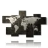 quadro mappa del mondo astratto - version: 7 pannelli 175x108cm