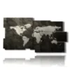 painting abstract world map - version: 10 pannelli 183x100cm