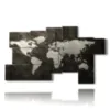 quadro mappa del mondo astratto - version: 9 pannelli 184x106cm
