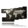 painting abstract world map - version: 9 pannelli 184x108cm