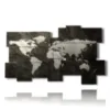 painting abstract world map - version: 11 pannelli 193x115cm