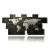 painting abstract world map - version: 12 pannelli 232x106cm