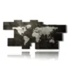painting abstract world map - version: 12 pannelli 232x108cm