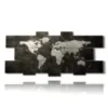 painting abstract world map - version: 13 pannelli 233x107cm