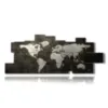 painting abstract world map - version: 17 pannelli 282x112cm