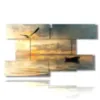 cuadro mare barco y gaviota al atardecer - version: 9 pannelli 177x101cm