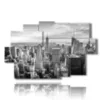 painting new york black and white panoramic - version: 9 pannelli 171x108cm
