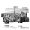 tableau new york apercu noir et blanc - version: 11 pannelli 182x115cm