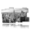 tableau new york apercu noir et blanc - version: 11 pannelli 184x104cm