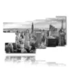 quadro new york bianco e nero panoramica - version: 9 pannelli 184x108cm