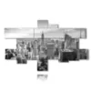 bild new york schwarz weiss panorama - version: 15 pannelli 236x146cm