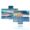 bild meer und himmel in einem sommerlichen sonnenuntergang - version: 7 pannelli 171x115cm