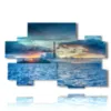 quadro mare e cielo in un tramonto d estate - version: 10 pannelli 176x115cm