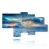 cuadro mar y cielo en un atardecer de verano - version: 7 pannelli 184x102cm