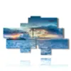 cuadro mar y cielo en un atardecer de verano - version: 8 pannelli 187x113cm