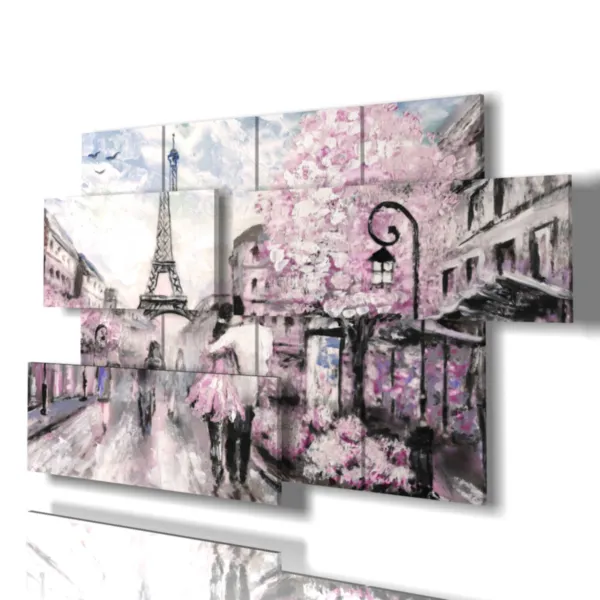 quadro parigi romantica