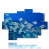imagenes cuadradas con peces en un grupo - version: 9 pannelli 164x114cm