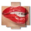 photos sensuelles de femmes et de levres - version: 5 pannelli 89x85cm