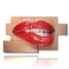 sinnliche fotos von frauen und lippen - version: 7 pannelli 157x90cm
