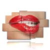 sensuales fotos de mujeres y labios - version: 9 pannelli 171x108cm