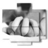 sensual foto en blanco y negro manos entrelazadas - version: 5 pannelli 89x85cm