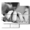 foto sensuali in bianco e nero mani intrecciate - version: 4 pannelli 91x85cm