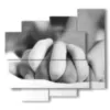 foto sensuali in bianco e nero mani intrecciate - version: 5 pannelli 106x98cm