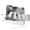 sensual photos in black and white woven hands - version: 6 pannelli 135x96cm