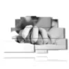 sensual photos in black and white woven hands - version: 9 pannelli 173x103cm