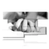 sensual photos in black and white woven hands - version: 9 pannelli 177x101cm