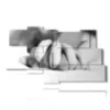 sensual photos in black and white woven hands - version: 9 pannelli 180x103cm