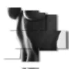 foto sensuali in bianco e nero donna nuda - version: 5 pannelli 104x90cm