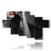 online pictures with sensual black and white woman and lips images - version: 7 pannelli 173x106cm