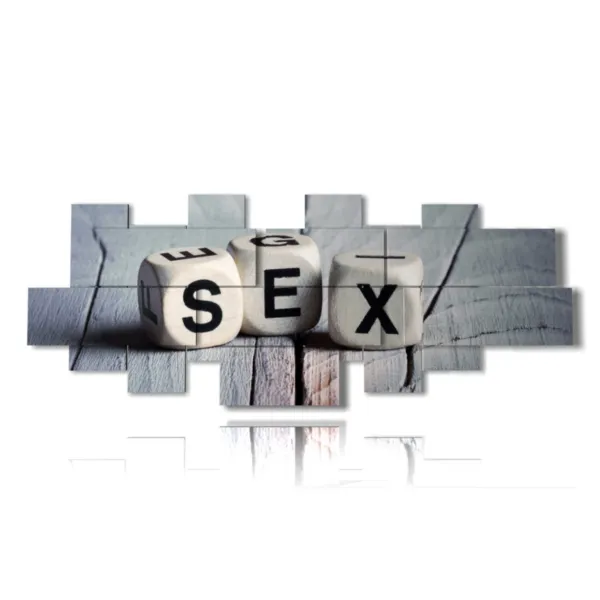 quadro con dadi sex stampe design moderne foto  3d Duudaart