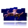imagen de pulpo en el azul - version: 11 pannelli 197x106cm