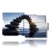 painting bridge of stones in the sea - version: 10 pannelli 183x100cm