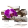quadri moderni con orchidee effetto zen - version: 10 pannelli 176x115cm